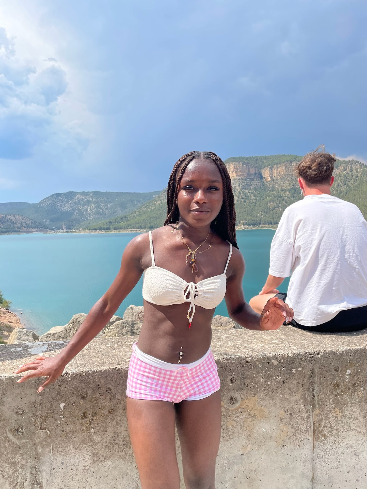 Gingham style shorts