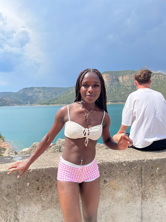 Gingham style shorts